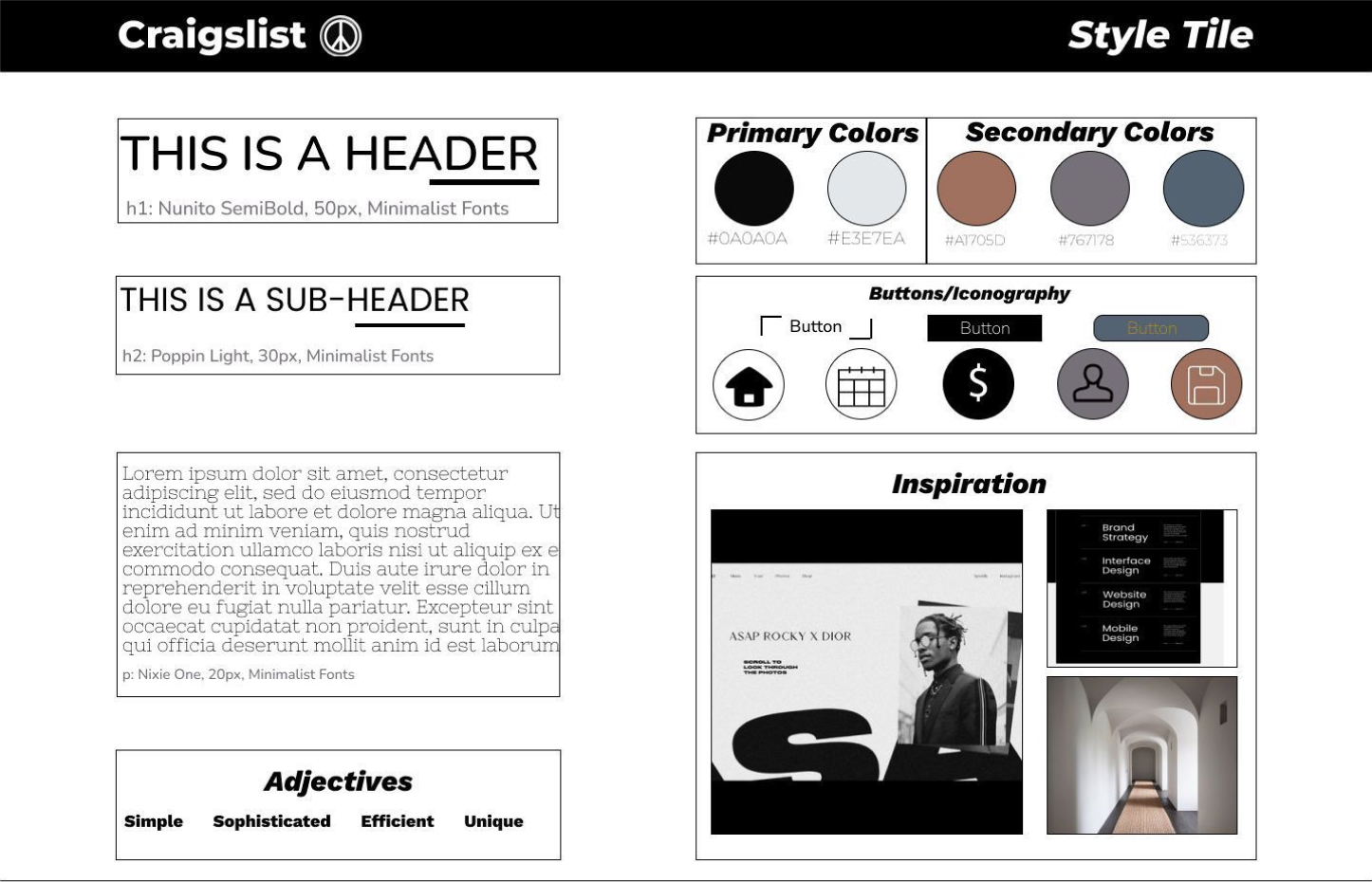 Craigslist Style Tile